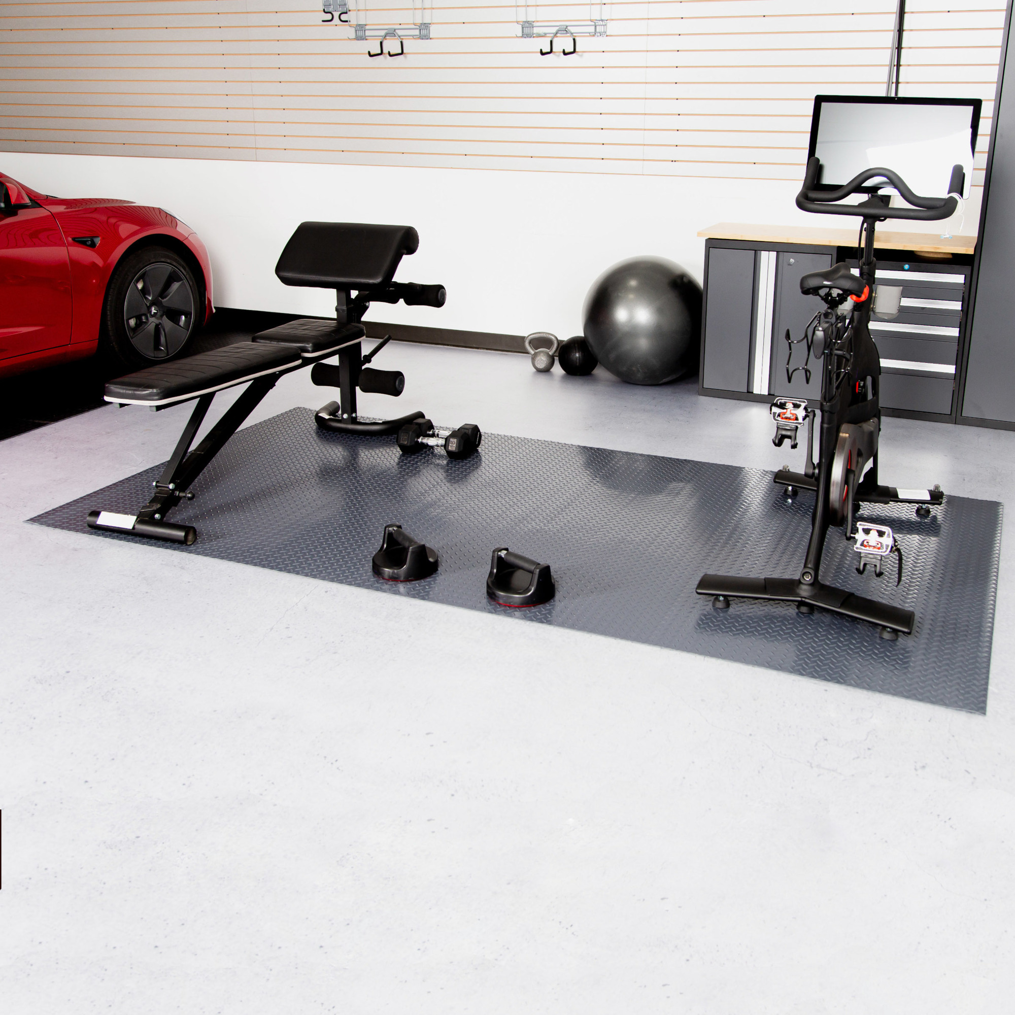 G-Floor, Vinyl Floor Protector Mat, Coverage Area 50 ft², Model# GF75DT510SG